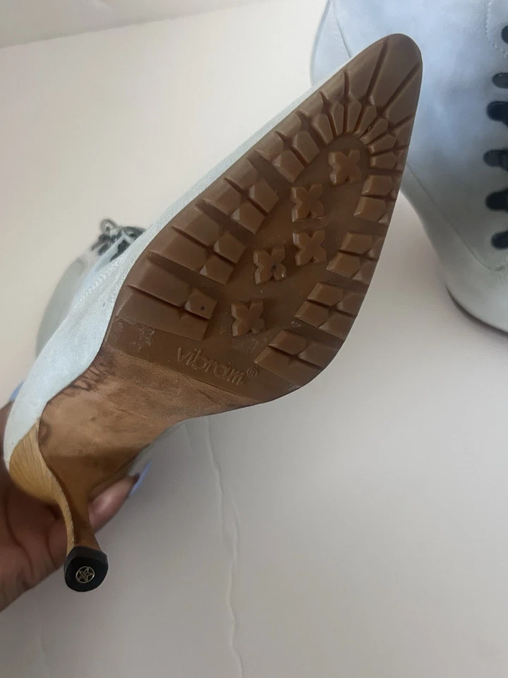 Manolo Blahnik Timberland Oklamod Botas de Tacón Punta De Colección Talla 36 Foto 3 de 4