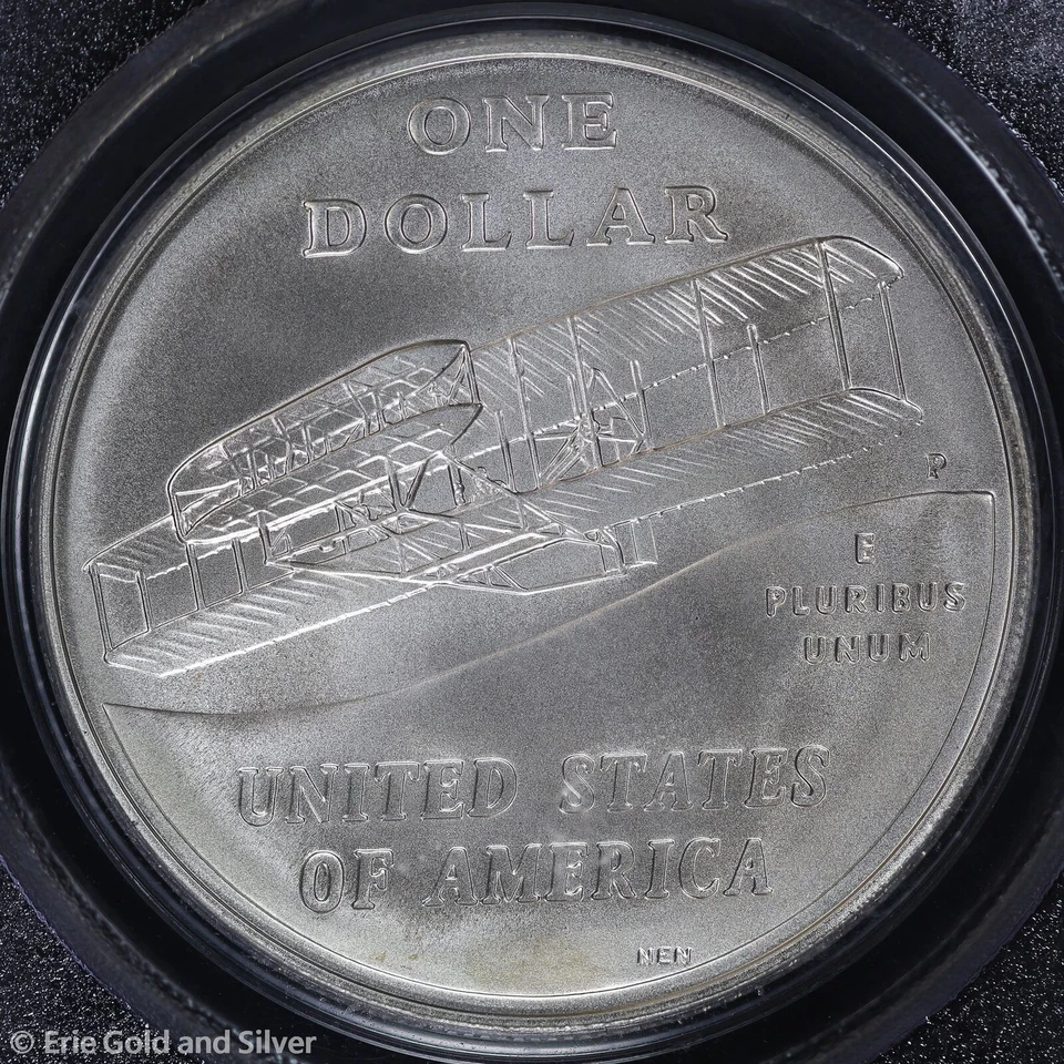 2003-P $1 First Flight Commemorative Dollar PCGS MS 69 | Uncirculated UNC BU - Image 4 of 4