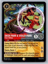 Lorcana Attack of the Vine Dash Parr Violet Parr - Super Siblings 133/204 NM