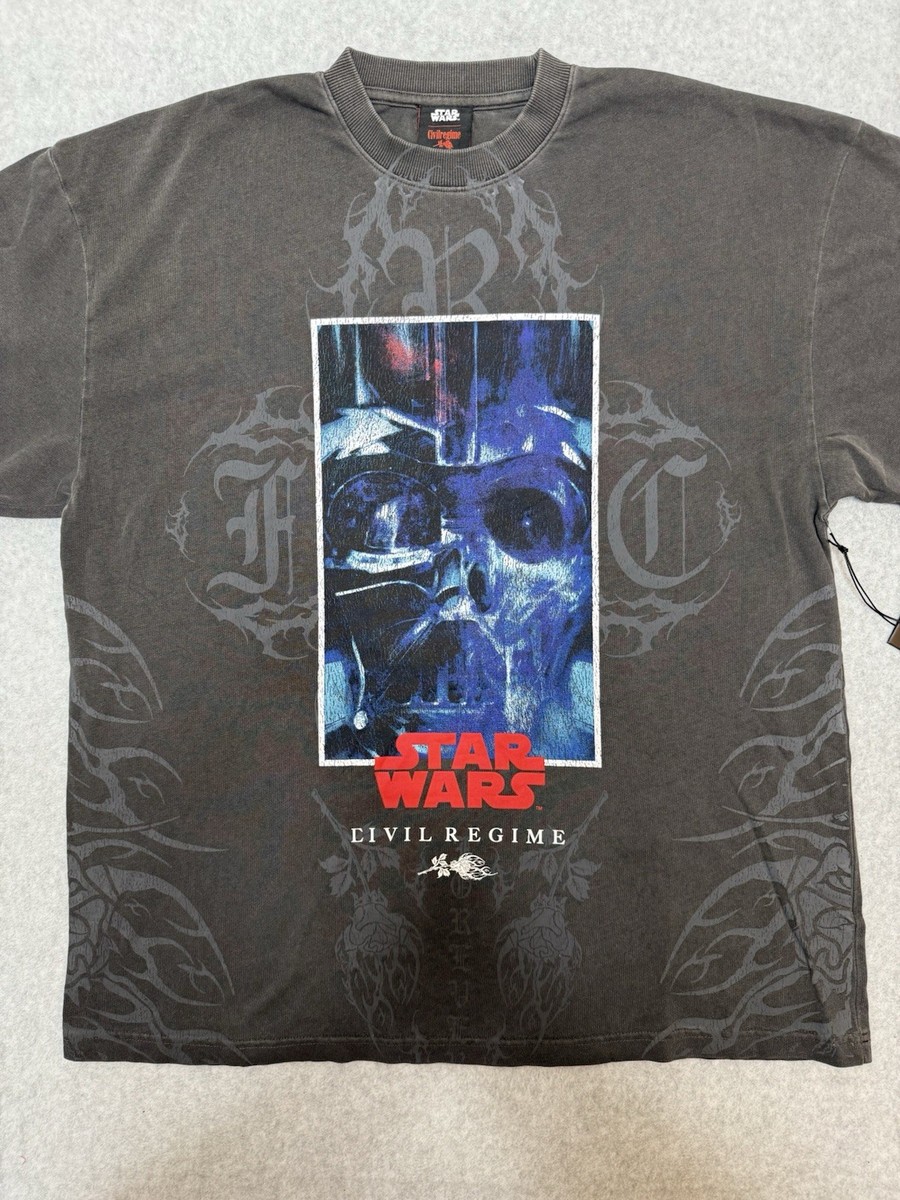 Civil Regime Star Wars Darth Vader Black Men シビルレジーム スターウォーズダースベイダーTシャツ