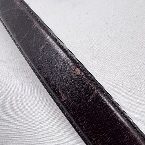 Cinturón de vestir Allen Edmonds 85/34 marrón oscuro piel de becerro hebilla de latón hecho en EE. UU. 24007 - Imagen 10 de 10