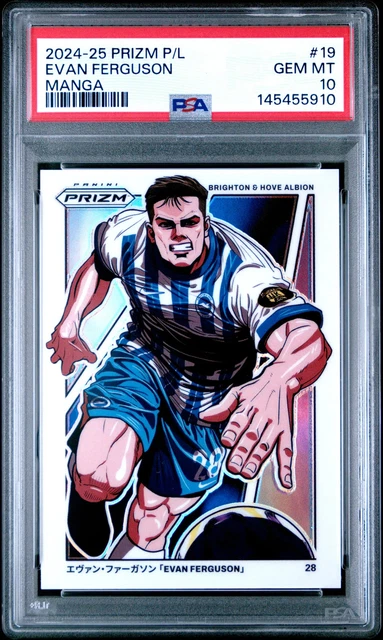 2024-25 Panini Prizm Premier League Evan Ferguson Manga Case Hit SSP - PSA 10