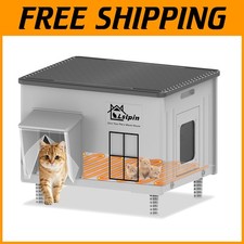Sturdy  Durable Outdoor Cat House, Weatherproof  Insulated