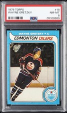 1979 TOPPS #18 WAYNE GRETZKY ROOKIE RC PSA 8