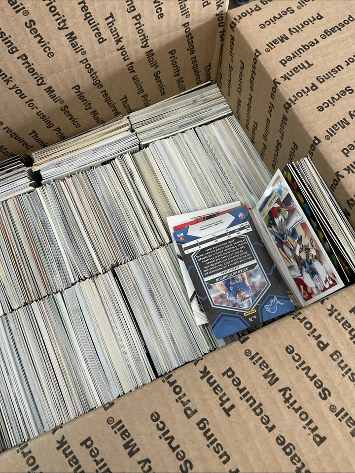 Alrededor de 3000 tarjetas deportivas All Stars insertos de novatos NFL NBA MLB cera de colección Foto 2 de 4