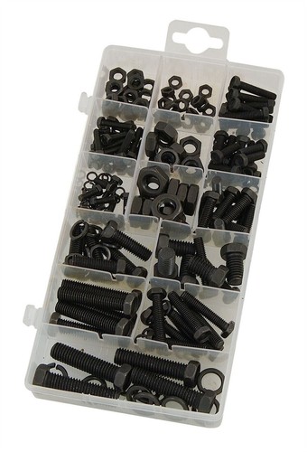 240pcs Nuts And Bolts Set Assortment Of M3, M4, M5, M6, M8 & M10 Bolts & Nuts - Picture 5 of 7