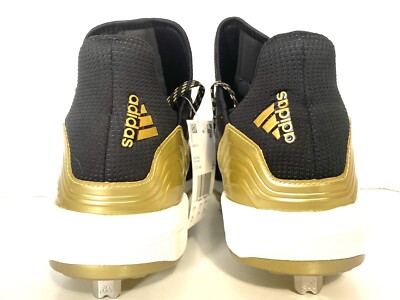 Adidas‎ Boost Icon 4 Core Black/ Gold metal Baseball Cleats Sz 13 CG5148 ADIDAS ICON 4 BOOST METAL BASEBALL CLEATS CLEAT BLACK GOLD  main image 4