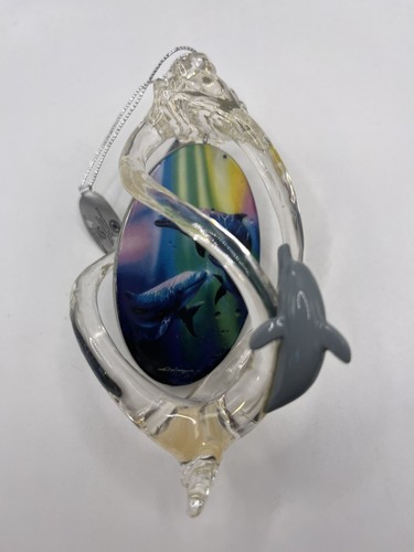Christian Riese Lassen 2006 Bradford Edition Regenbogen Delfine Erbstück Ornament - Bild 2 von 8
