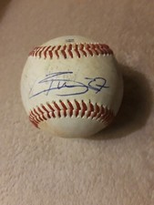 Brett Cecil MLB Used Signed Autograph Baseball Clean Signature Toronto Blue Jays