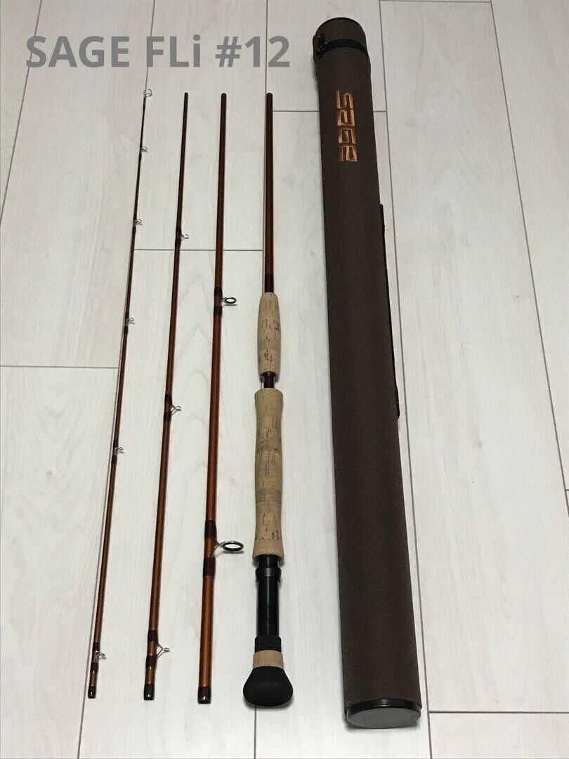 Sage FLi 1290-4 9ft #12 Fly Rod Used From Japan Free Sage FLi 1290-4 9ft #12 Fly Rod Used From Japan Free