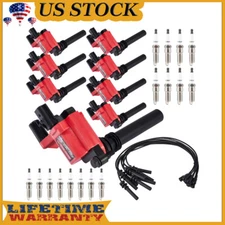 For 2005 Chrysler 300, Dodge Magnum 5.7L UF378 Ignition Coils&Spark Plugs&Wires