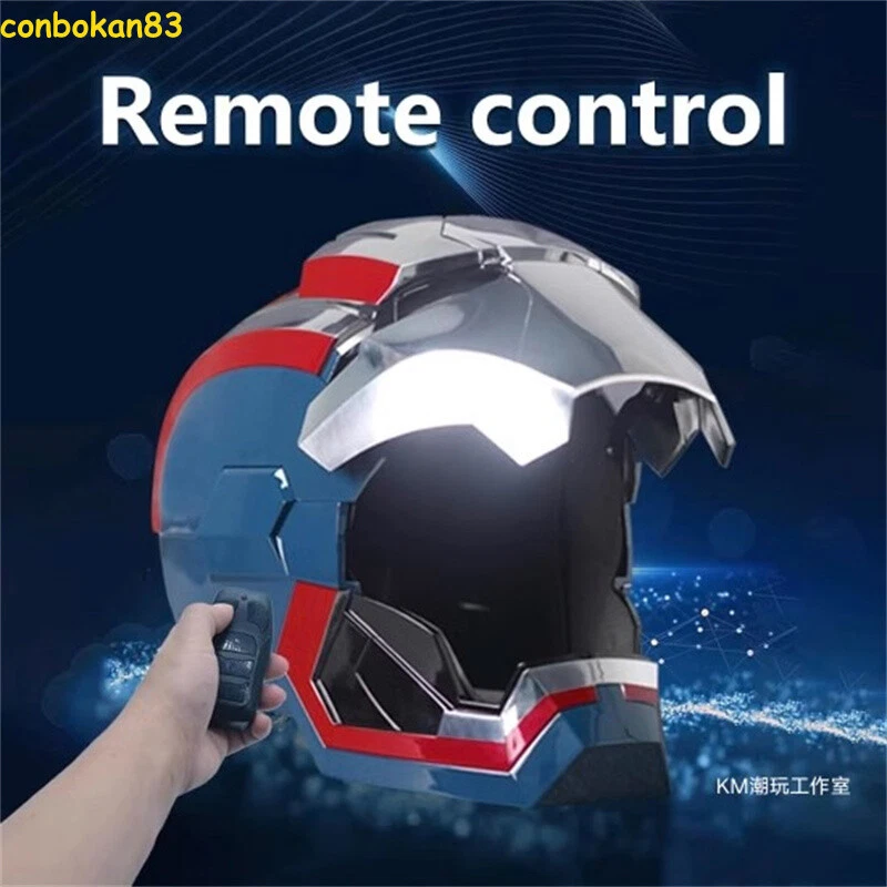 Iron Man Iron Patriot War Machine Helmet Electric Voice-Control Wearable Mask - Image 3 of 4