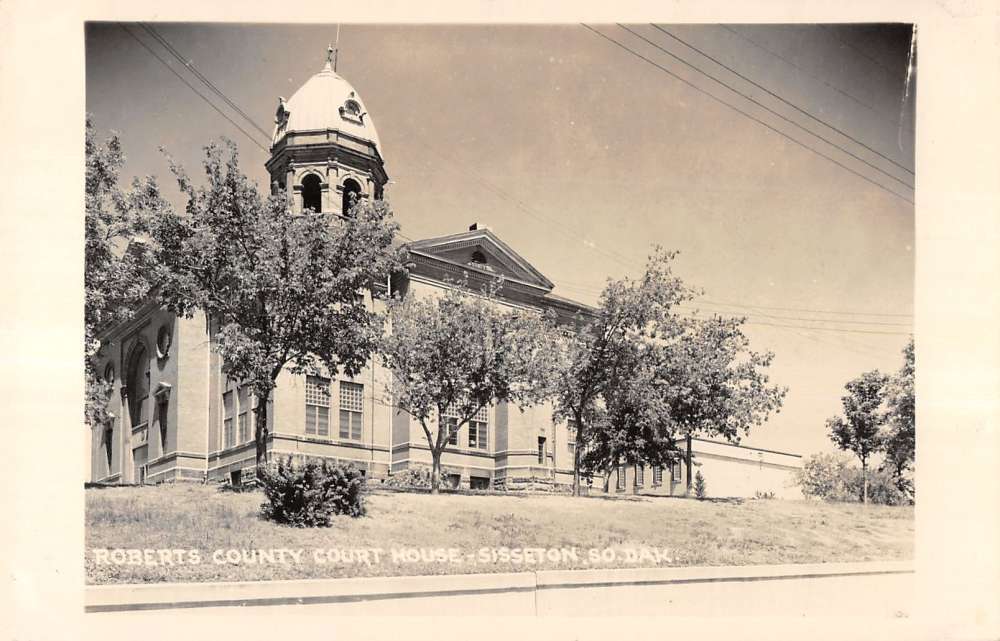 Real Photo Roberts County Court House Sisseton South Dakota L513 eBay