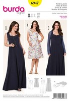 Burda 6947 Kleid & Jacke Misses 'Plus NäHmuster GrößE 18 - 34 FäHigkeit: Einfach