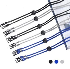 6 Pack - Adjustable Face Mask Lanyard - Mask Holder - Two Hooks by Specialist ID