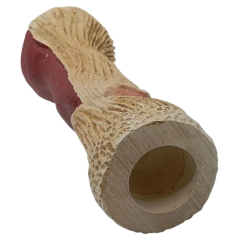 Vintage 1992 Wooden Santa Claus 6" Candlestick Holder By Wood World - Image 4 of 4