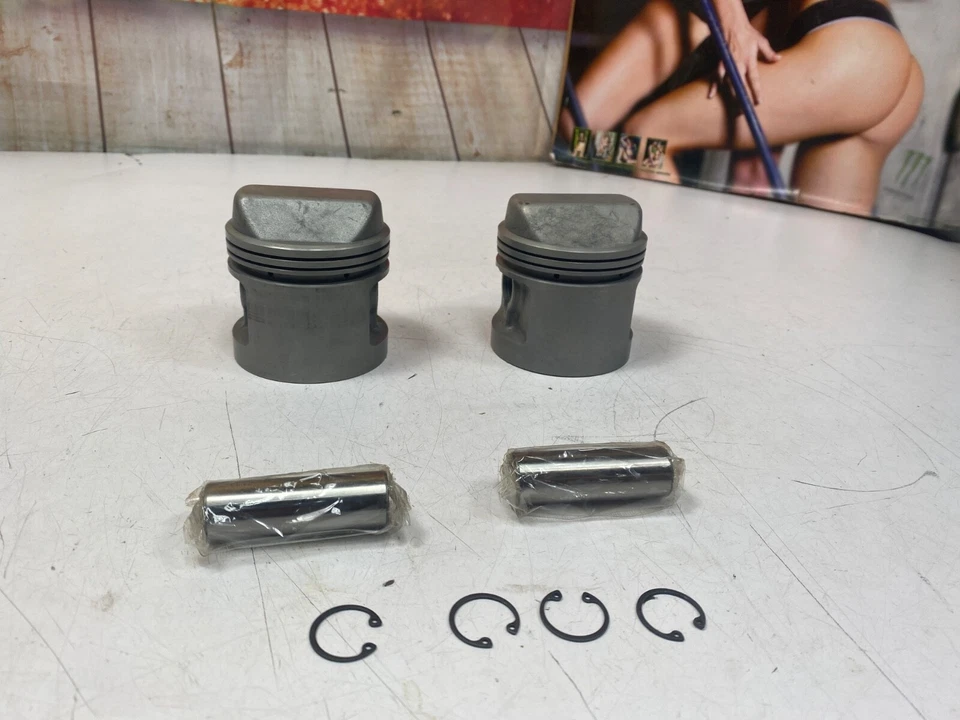 Conjunto de pistões Harley Sportster 1000 V-Twin réplica 1000cc tamanho padrão 11-0208 - Imagem 2 de 4