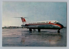 Aviation Airplane Postcard Turk Hava Yollari THY Turkish Airlines Issue DC-9 AS1