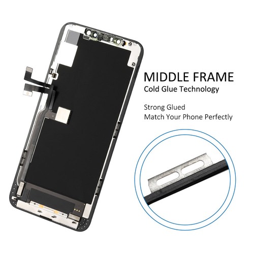 Repuesto de digitalizador de pantalla táctil frontal exterior con pantalla LCD frontal para iPhone 11 Pro Max - Imagen 6 de 8