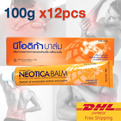 12 x 100g Neotica Analgesic Balm Relieves Relief of Muscular Aches Pains