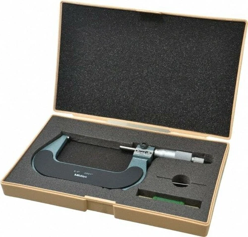 Mitutoyo 3 to 4" Range, 0.0001" Graduation, Mechanical Outside Micrometer