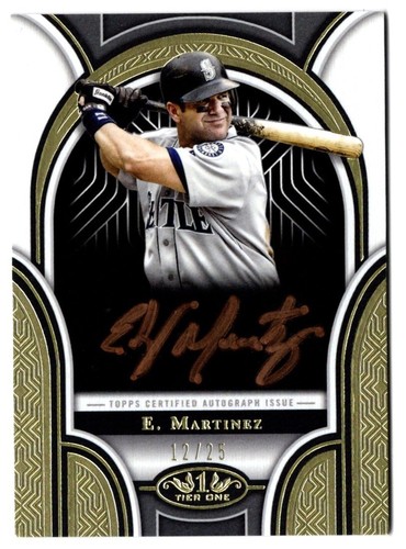 EDGAR MARTINEZ - MARINERS - ON CARD BRONZE AUTO /25