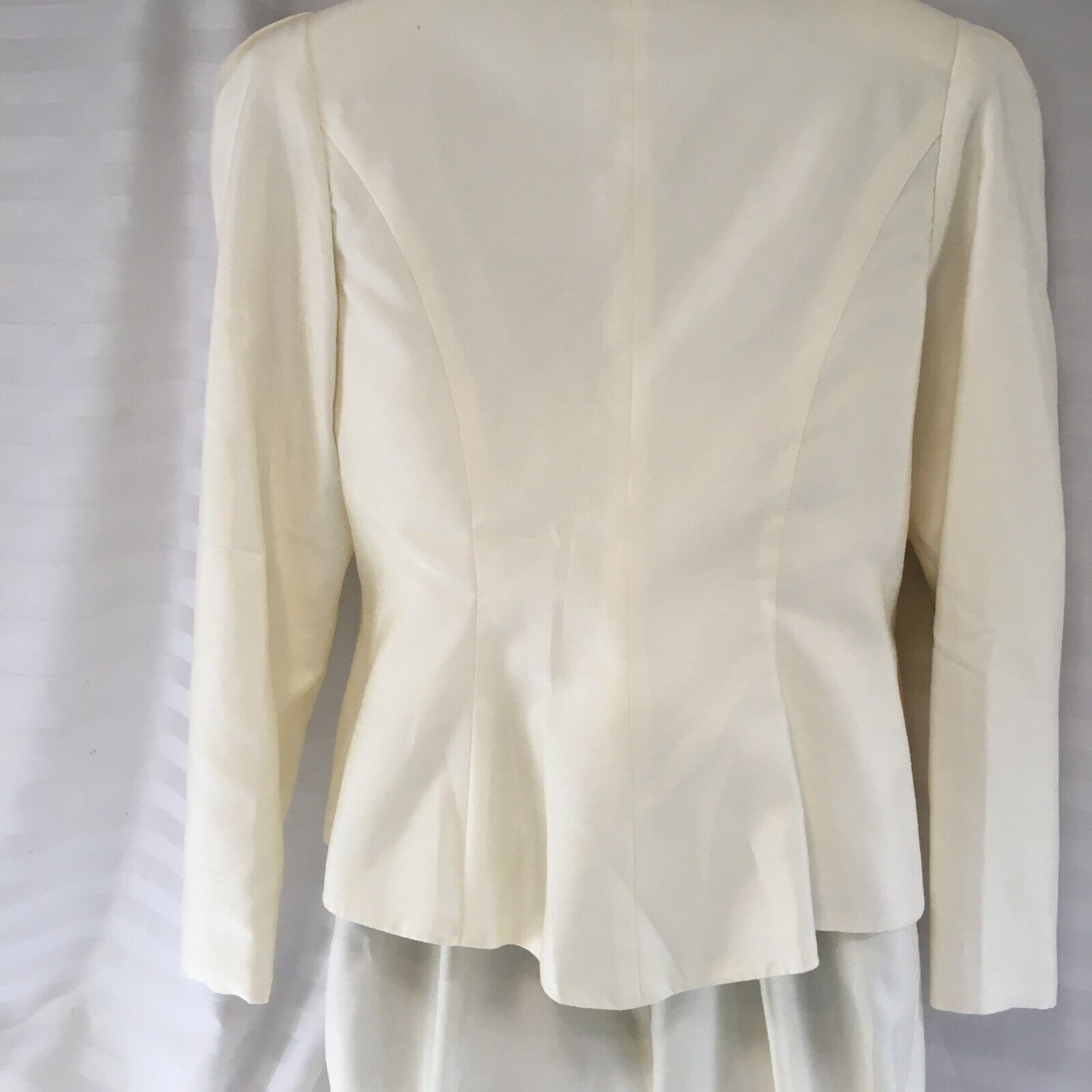 Wedding Bridal Dress & Jacket Ivory Sequin White … - image 14