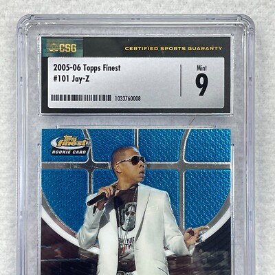 Jay-Z 2005-06 Topps Finest No.101 Red X-Fractor #045/139 2005-06 Topps