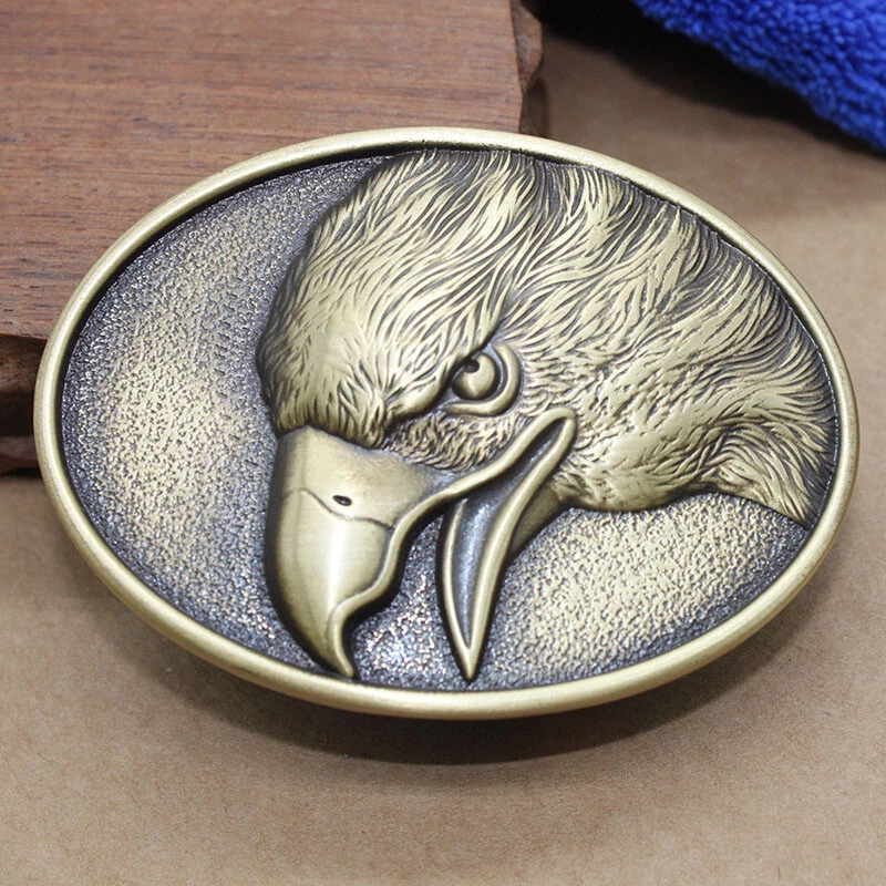 Solid Brass Eagle Belt Buckle Men's Belt Pin Buckles Fit For 1.5