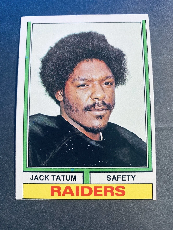 1974 Topps Football Jack Tatum Oakland Raiders Card #14 Hall of Famer - Image 3 of 3