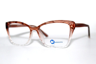 NEW MODERN OPTICAL HARLOW BROWN FROST AUTHENTIC EYEGLASSES FRAMES 53-18-145MM