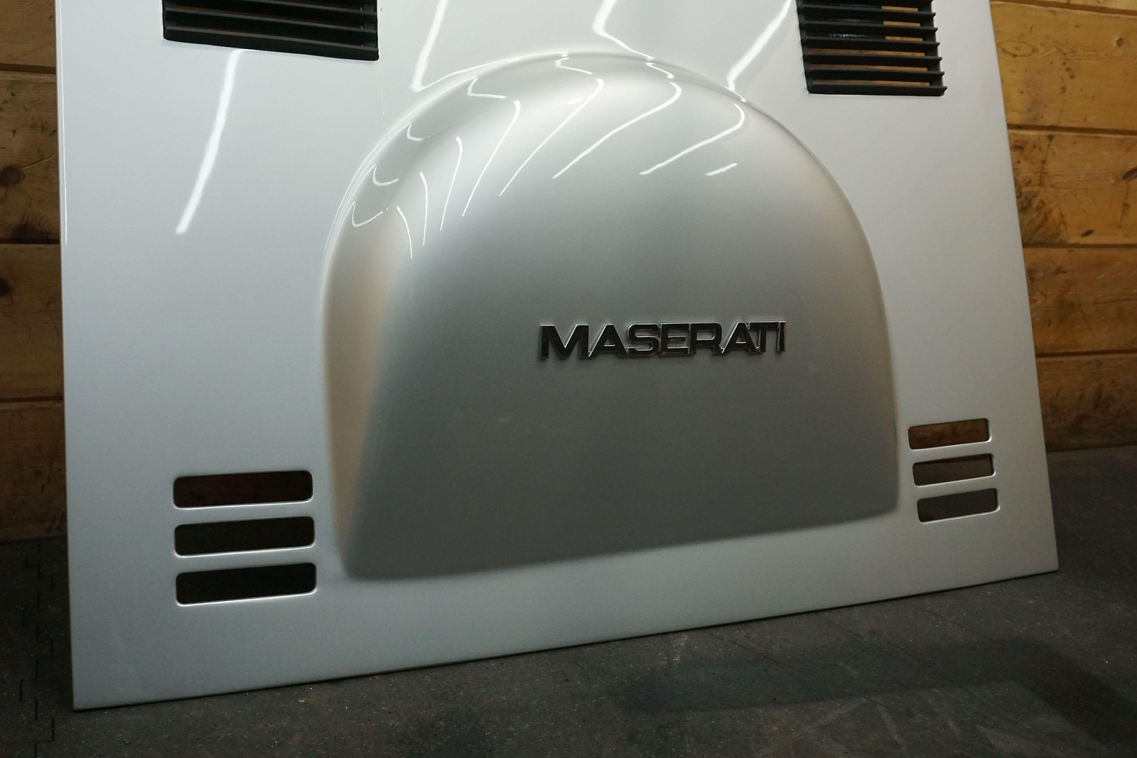 Rear Engine Bay Spare Tire Cover Panel w/ Vents 106E1 OEM Maserati Merak 1975