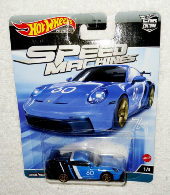 ミニカー HOTWHEELS PORSCHE GT3 1/18 Hot Wheels SPEED MACHINES PORSCHE 911 GT3 HW Diecast Car w/Real