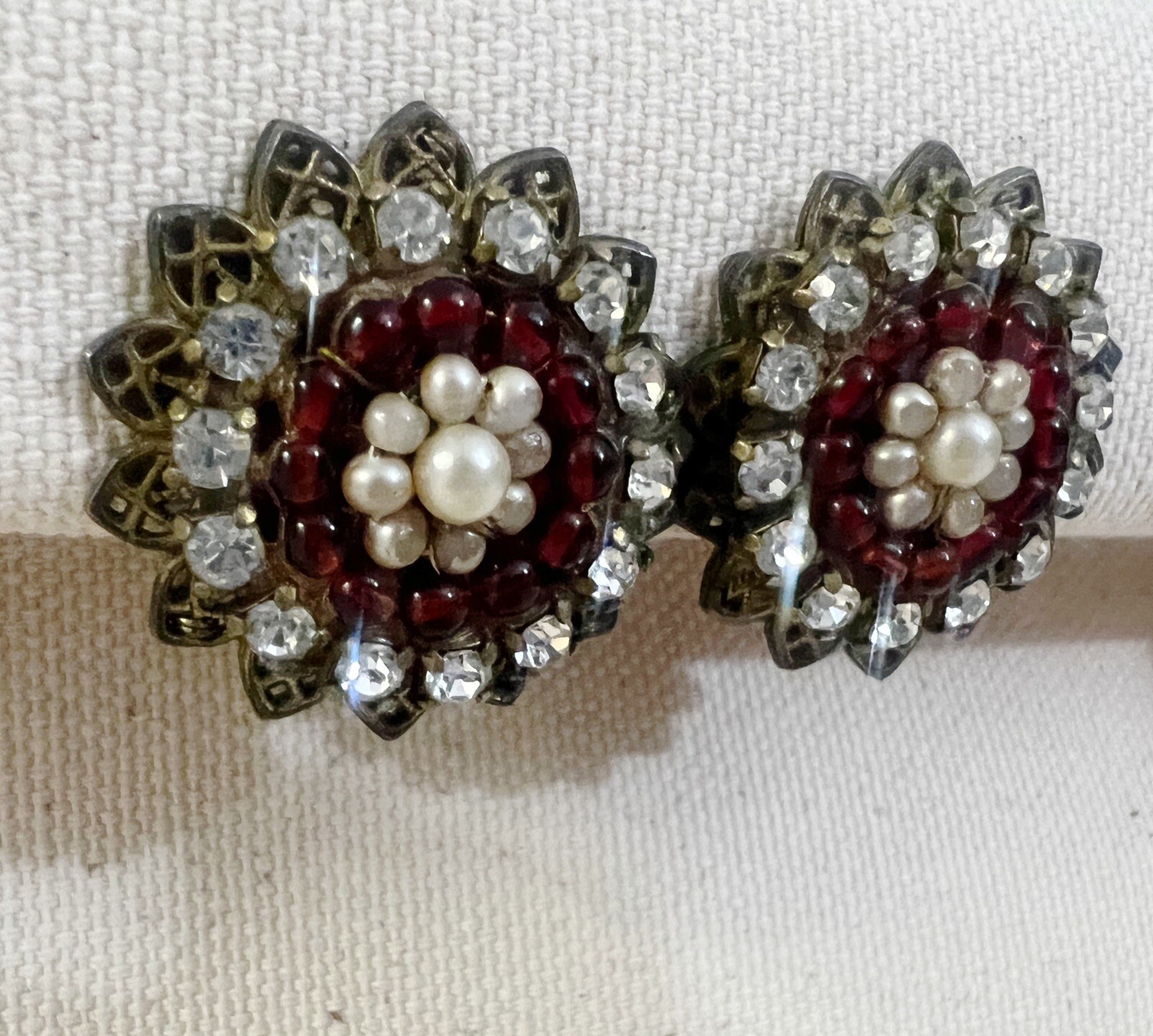 Vintage Signed Eugene Earrings - image 2