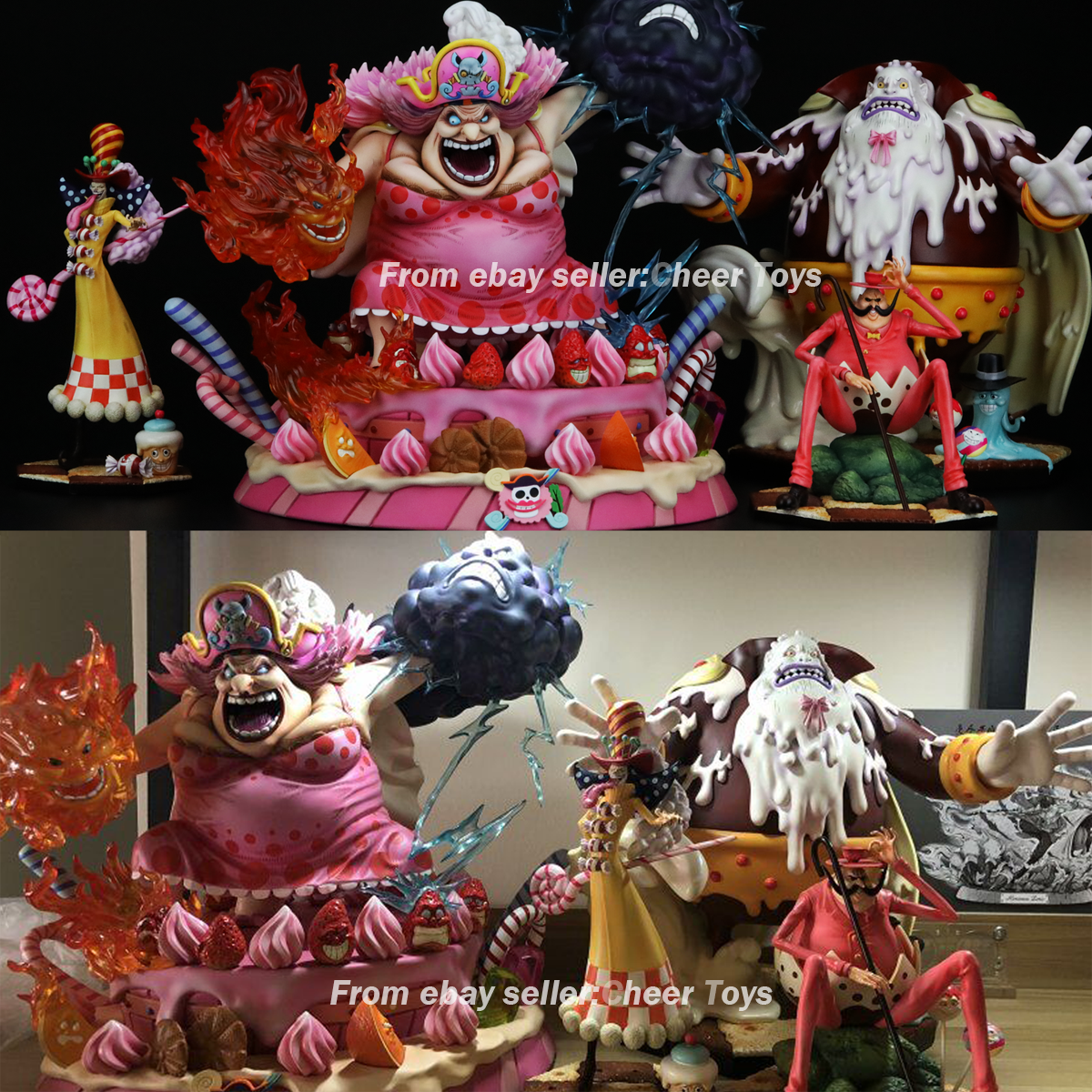 4pcs BP Studio One piece BIG MOM Charlotte Opera Perospero Baron