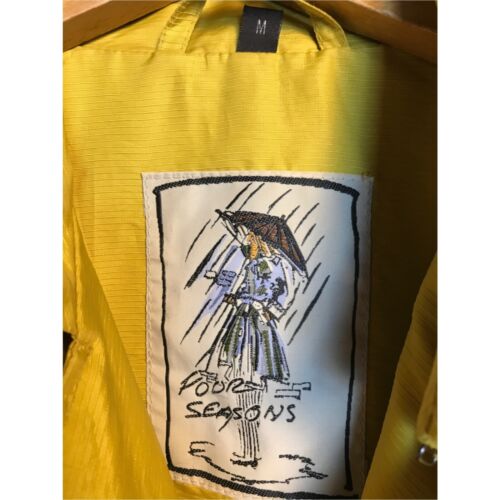 FOUR SEASONS Trench Showerproof Raincoat Chartreuse 10-12 - Picture 9 of 10