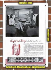 Metal Sign - 1953 Milwaukee Road Comfort and Privacy - 10x14 inches