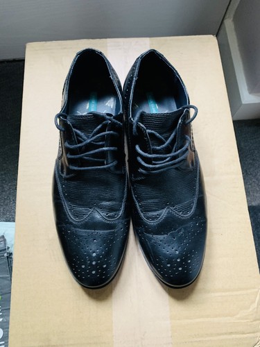 Mens River Island Black Brogues size 9 