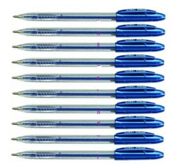 10 Linc Shine Sparkled Blue GLITTER Gel Pens FINE Tip 