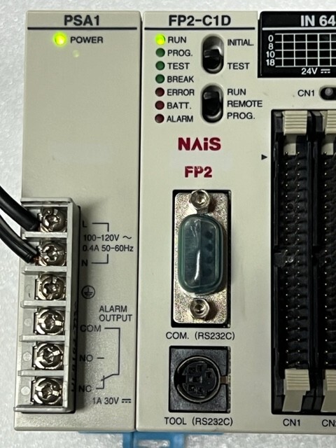 Panasonic NAIS FP2-C1 D CPU Unit with Power, Input, Output