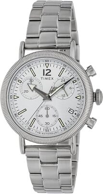 Timex Uhr Waterbury Standard Coin Edge Chronograph 40mm TW2W20900 Herren Silber