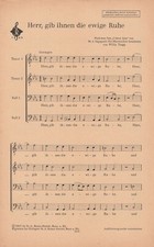 Willy Trapp ~Panie, daj im wieczny odpoczynek ~ na chór męski