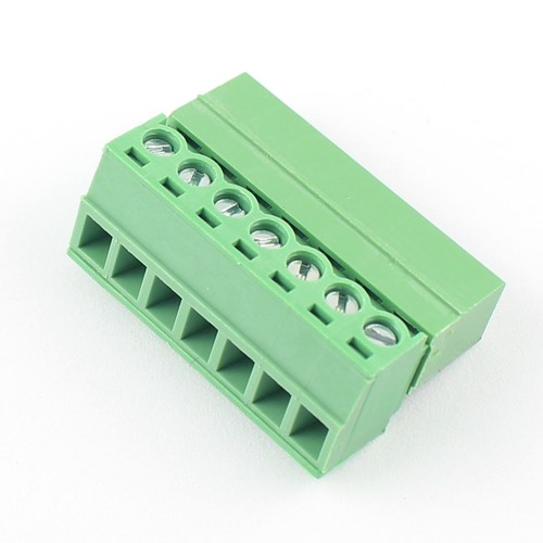5Pcs 3.81mm Pitch 7 Pin Straight Screw Terminal Block Pluggable Plug Connector - Picture 4 of 5