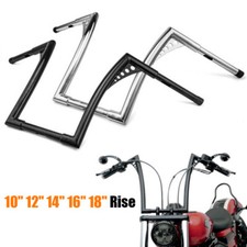10" 12" 14" Rise Ape Hanger Handlebars For Harley Softail Dyna Sportster
