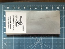 The Paper Cut #10 Business Envelopes 4.12 x 9.5 in. x 25 Chalice Silver Metallic