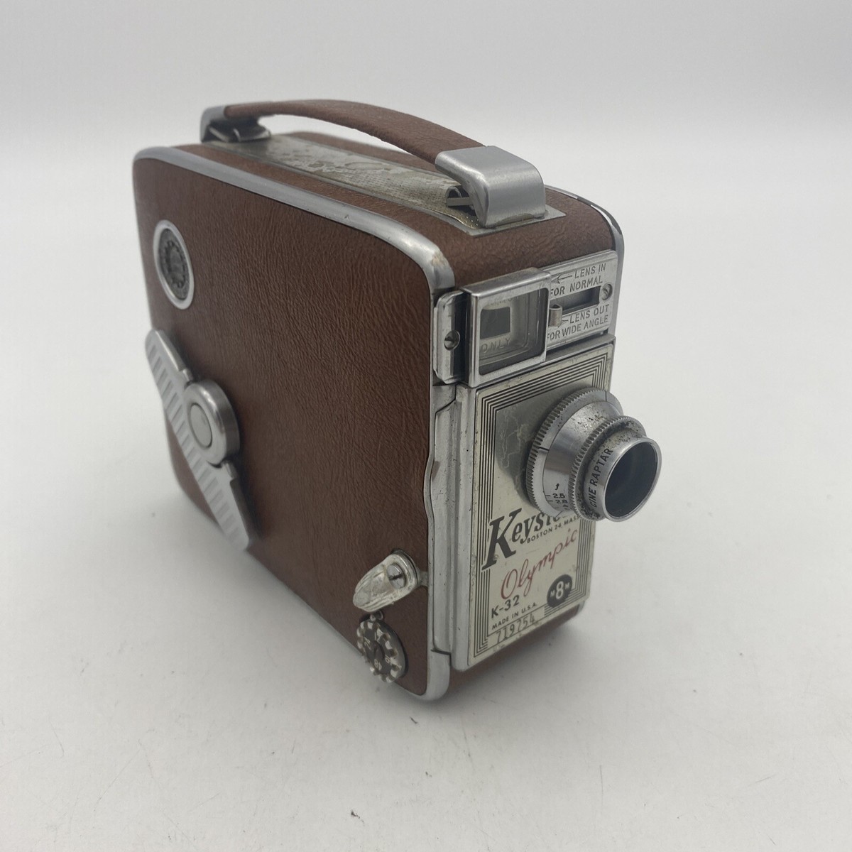 Vintage Keystone Olympic K-32 8mm Roll Film Movie Camera Vintage Keystone Olympic K-32 8mm Roll Film Movie Camera