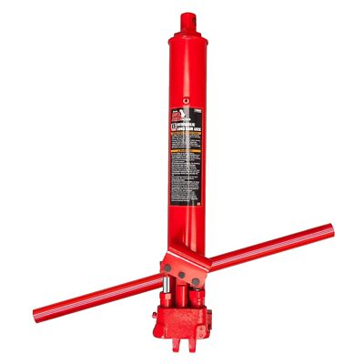 #ad BIG RED Torin 8 Ton Hydraulic Long Ram Jack Double Piston Pump Clevis Base Red $80.99
