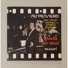 Mario E Sal Da Vinci Vinile 7" 45 giri Nu' Pensiero / Accussì / Nuovo