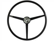 Black Oe Style Reproduction Steering Wheel For 1965-1966 Ford Mustang