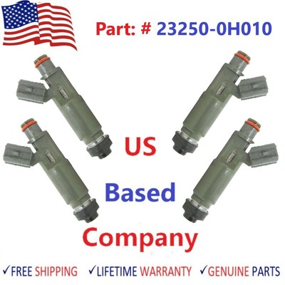 4 Oem Brand New Denso Fuel Injectors 01 04 Toyota Highlander Camry Solara Ebay